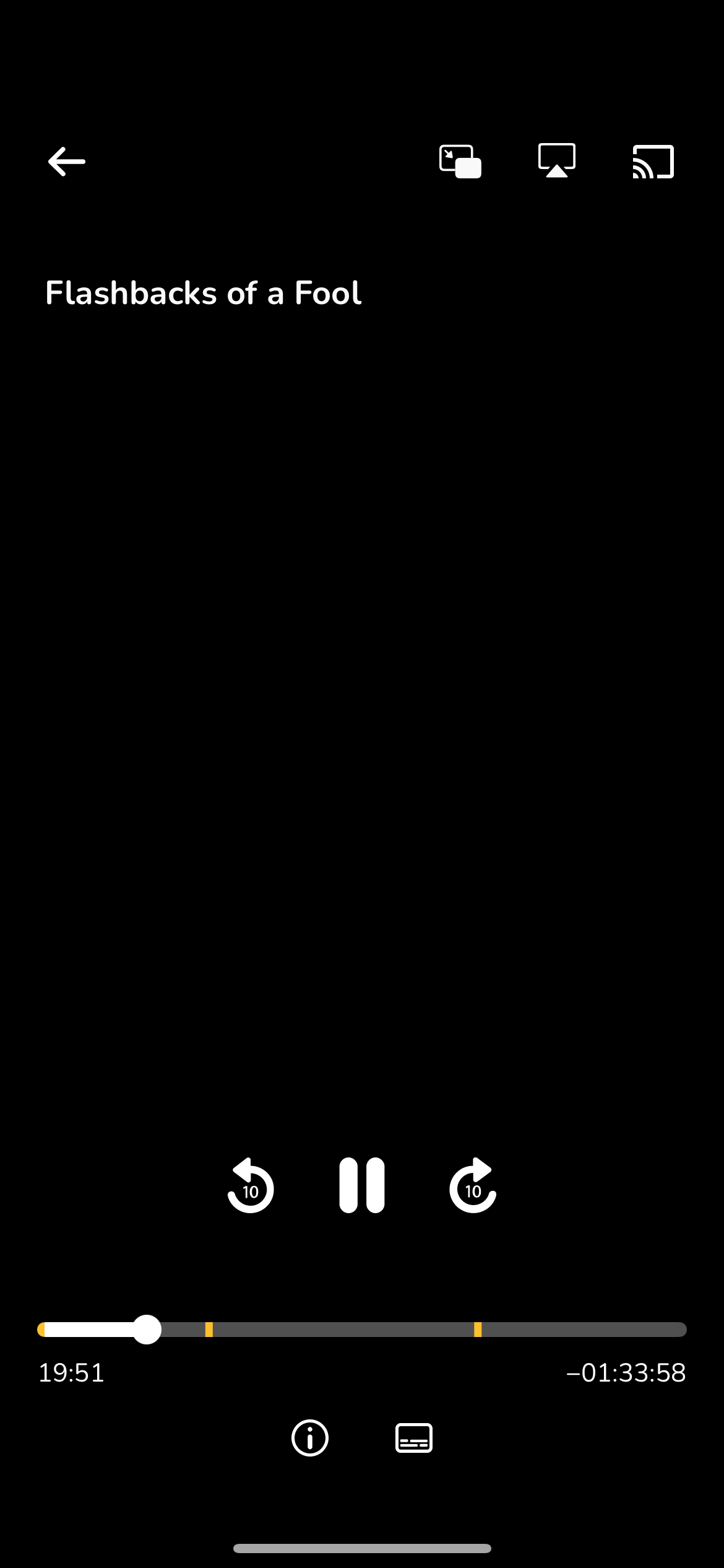 Timeline with ad breaks