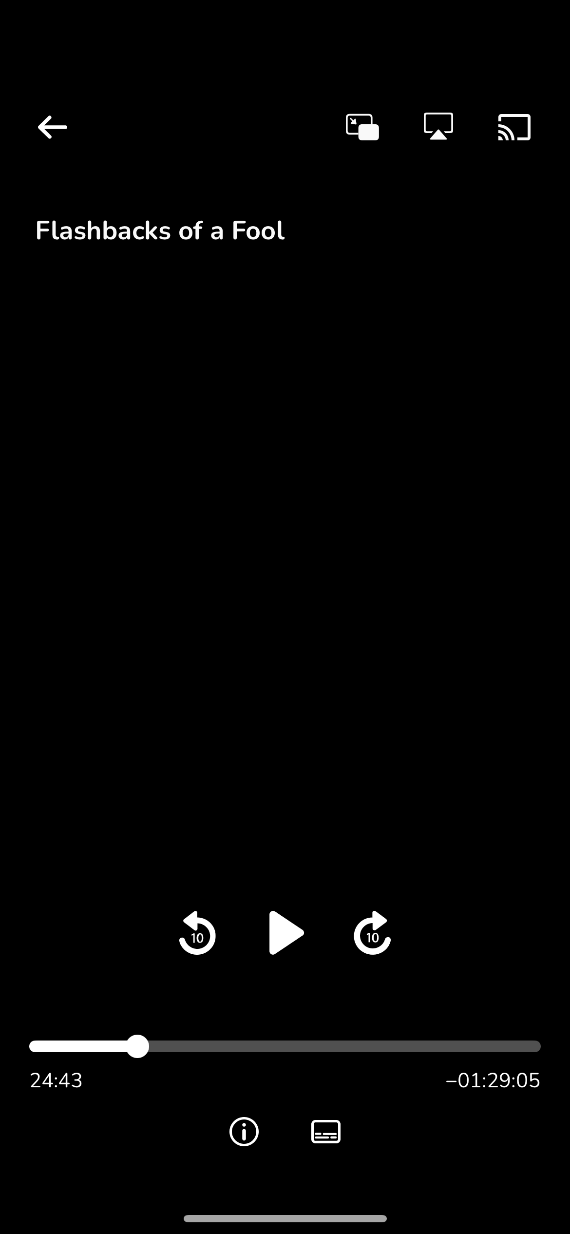 Empty timeline with no ads